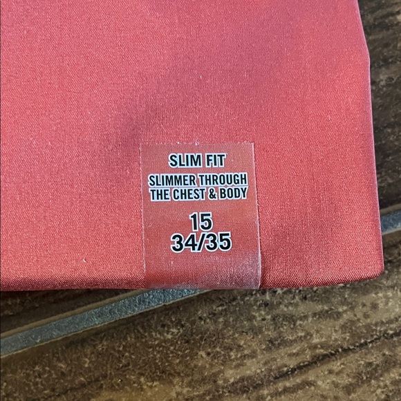 Kenneth Cole Reaction Men's Cherry Red Dress Shirt - Picture 3 of 4